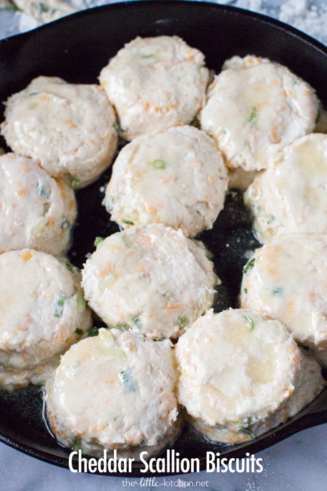 Cheddar Scallion Biscuits from thelittlekitchen.net Cheddar Scallion Biscuits from thelittlekitchen.net