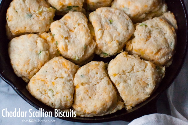 Cheddar Scallion Biscuits from thelittlekitchen.net Cheddar Scallion Biscuits from thelittlekitchen.net