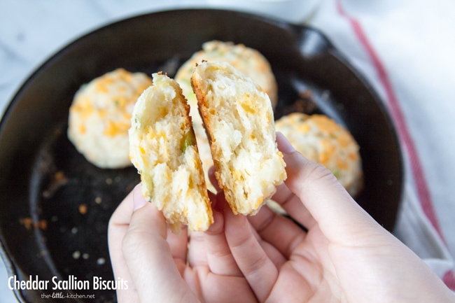 Cheddar Scallion Biscuits from thelittlekitchen.net Cheddar Scallion Biscuits from thelittlekitchen.net