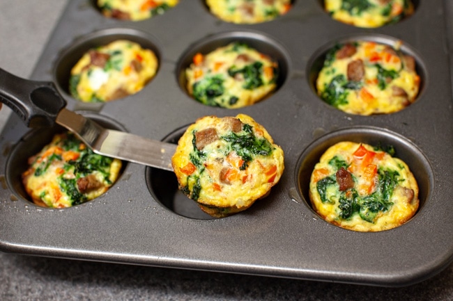 Five Ingredient Breakfast Egg Cups from thelittlekitchen.net Five Ingredient Breakfast Egg Cups from thelittlekitchen.net