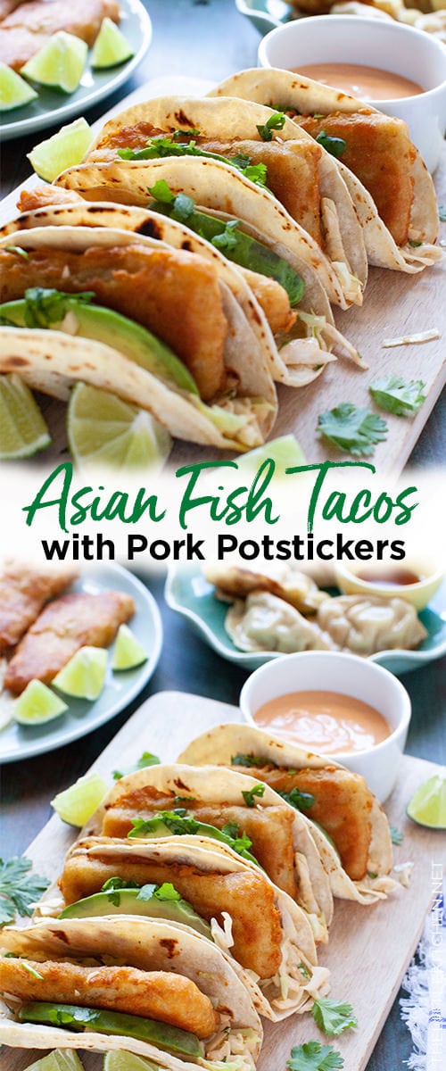 Asian Fish Tacos with Pork Dumplings from thelittlekitchen.net Asian Fish Tacos with Pork Dumplings from thelittlekitchen.net