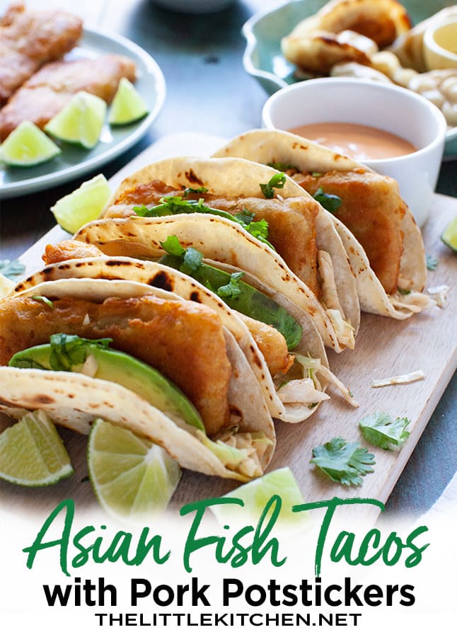 Asian Fish Tacos with Pork Dumplings from thelittlekitchen.net Asian Fish Tacos with Pork Dumplings from thelittlekitchen.net