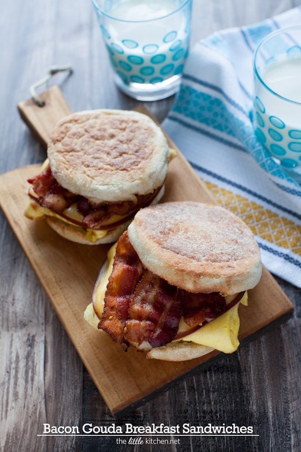 Gouda cheese takes your bacon and egg breakfast sandwich to another level! Bacon Gouda Breakfast Sandwich from thelittlekitchen.net Gouda cheese takes your bacon and egg breakfast sandwich to another level! Bacon Gouda Breakfast Sandwich from thelittlekitchen.net