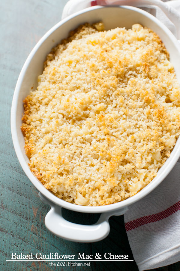 Baked Cauliflower Macaroni & Cheese from thelittlekitchen.net Baked Cauliflower Macaroni & Cheese from thelittlekitchen.net
