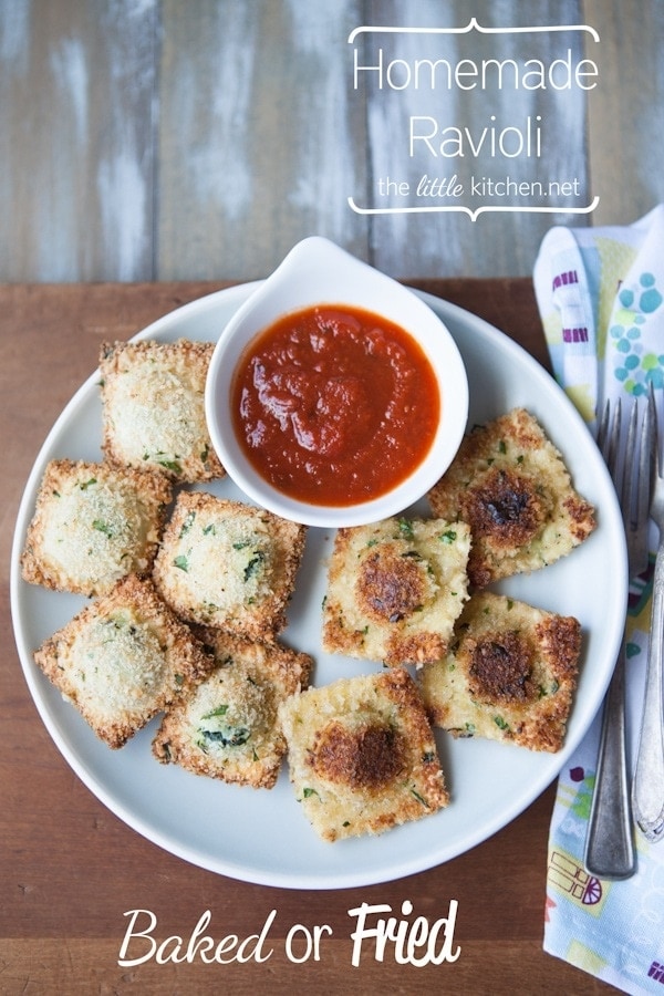 Baked or Fried Ravioli from thelittlekitchen.net Baked or Fried Ravioli from thelittlekitchen.net