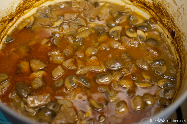 Beef Stroganoff with Buttered Noodles Recipe from thelittlekitchen.net Beef Stroganoff with Buttered Noodles Recipe from thelittlekitchen.net