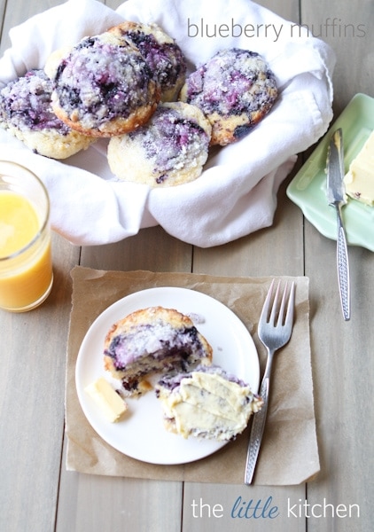 Blueberry Muffins from The Little Kitchen