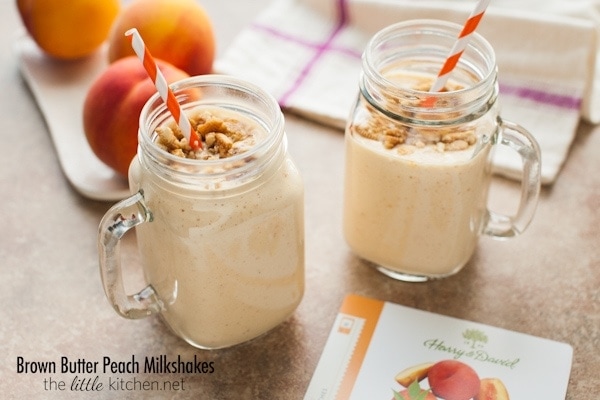 Brown Butter Peach Milkshakes from thelittlekitchen.net Brown Butter Peach Milkshakes from thelittlekitchen.net