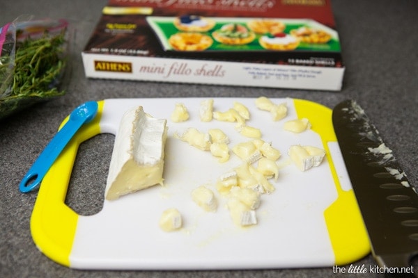 Camembert Marmalade Phyllo Cups with Thyme from thelittlekitchen.net Camembert Marmalade Phyllo Cups with Thyme from thelittlekitchen.net