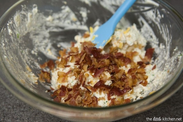 Cheddar, Blue Cheese and Bacon Stuffed Phyllo Mushroom Appetizers from thelittlekitchen.net Cheddar, Blue Cheese and Bacon Stuffed Phyllo Mushroom Appetizers from thelittlekitchen.net