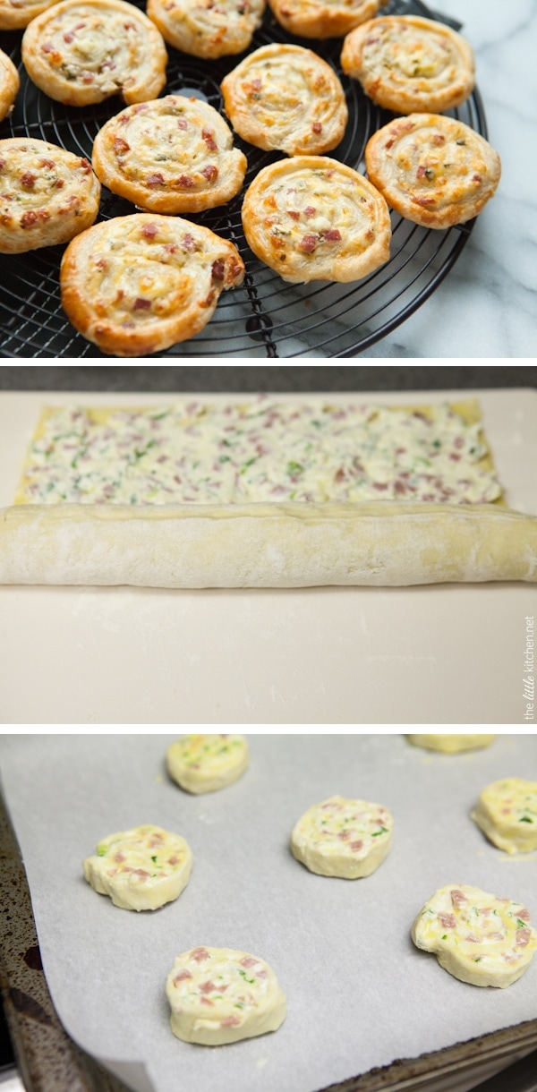 {so easy!} Cheddar and Smoked Summer Sausage Pinwheel Appetizers from thelittlekitchen.net {so easy!} Cheddar and Smoked Summer Sausage Pinwheel Appetizers from thelittlekitchen.net