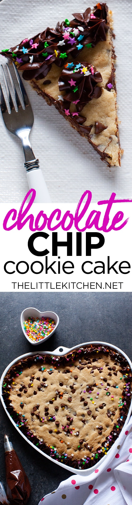 Chocolate Chip Cookie Cake from thelittlekitchen.net Chocolate Chip Cookie Cake from thelittlekitchen.net