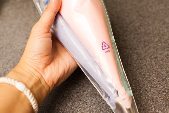 Chocolate Chip Cookie Cups with Unicorn Frosting from thelittlekitchen.net Chocolate Chip Cookie Cups with Unicorn Frosting from thelittlekitchen.net