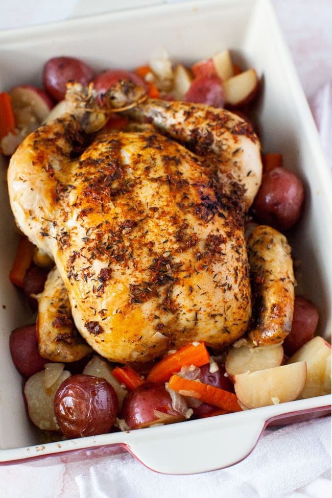 Crockpot Chicken and Potatoes from thelittlekitchen.net