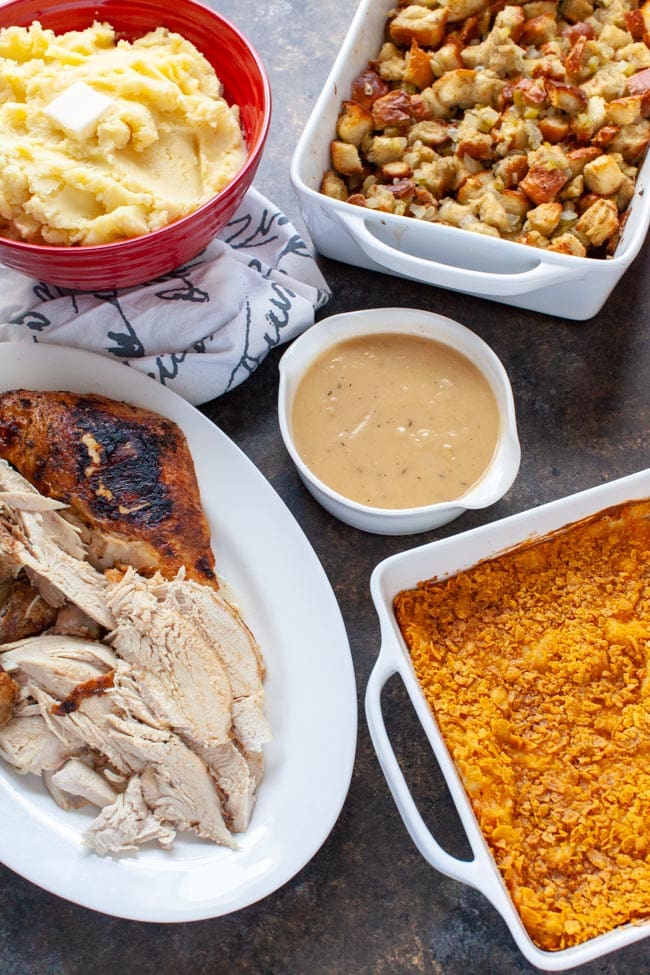 Thanksgiving Table Dinner and sides thelittlekitchen.net Thanksgiving Table Dinner and sides