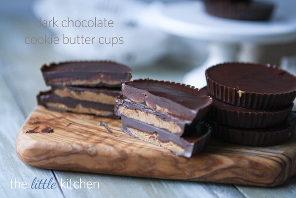 Dark Chocolate Biscoff Butter Cups