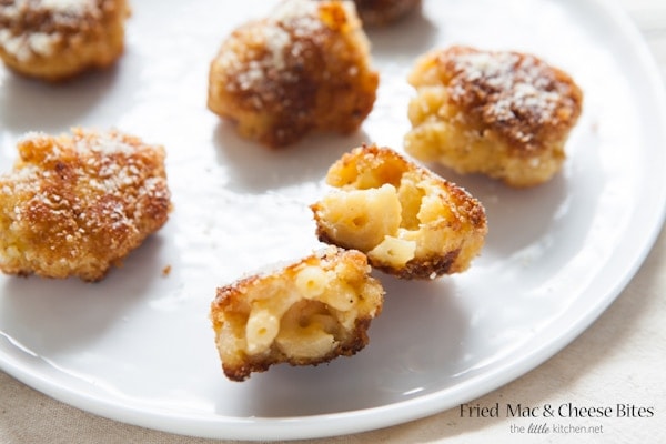 Fried Mac & Cheese Bites from thelittlekitchen.net Fried Mac & Cheese Bites from thelittlekitchen.net