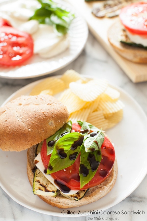 Grilled Zucchini Caprese Sandwich from thelittlekitchen.net Grilled Zucchini Caprese Sandwich from thelittlekitchen.net