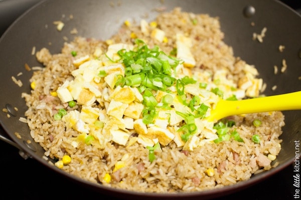 Secret Ingredient Ham Fried Rice from thelittlekitchen.net Secret Ingredient Ham Fried Rice from thelittlekitchen.net