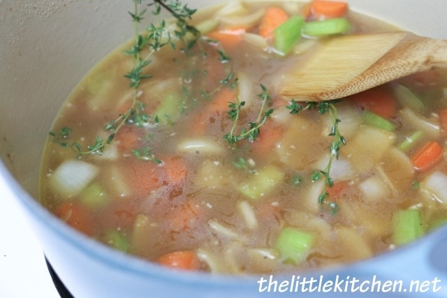 Adding Chicken Broth