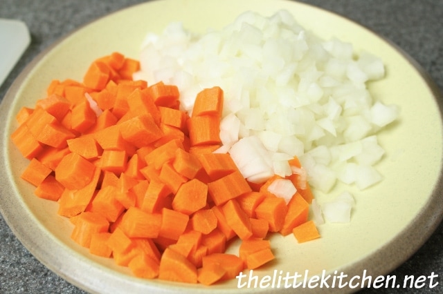 Carrots and onions