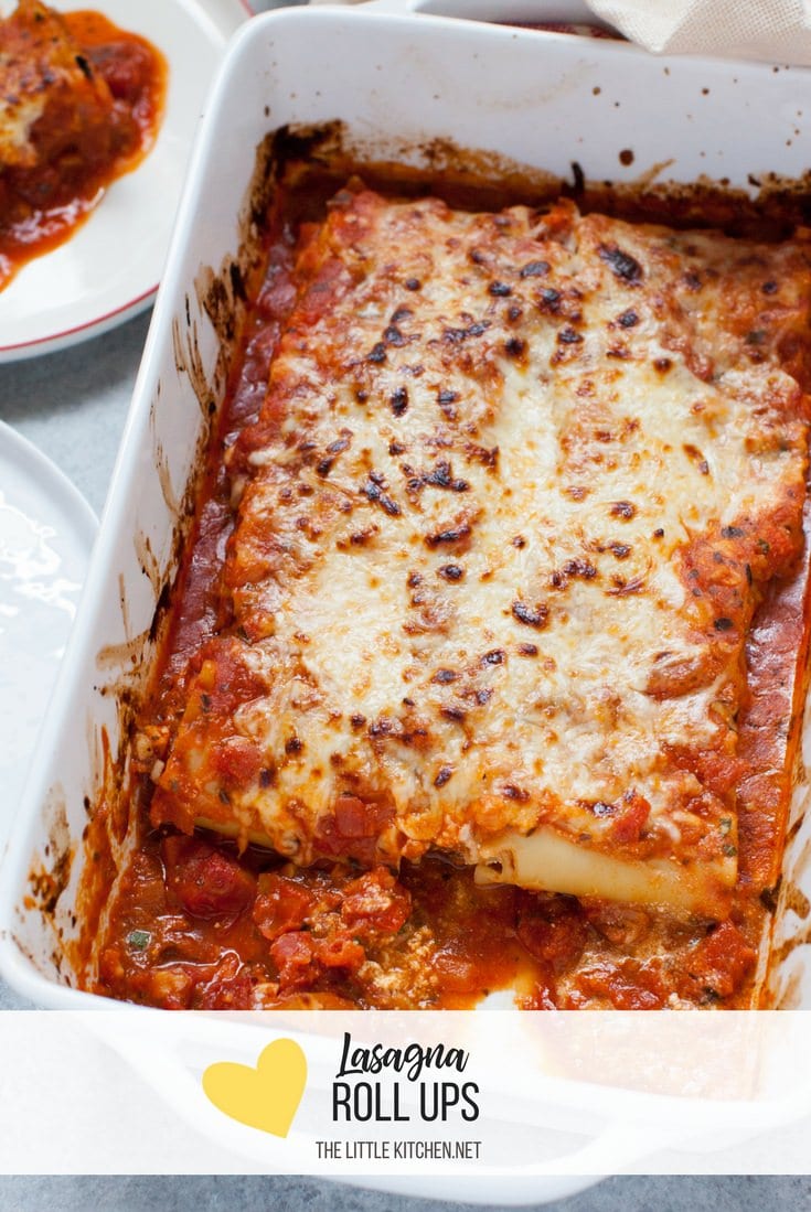 Lasagna Roll Ups from thelittlekitchen.net Lasagna Roll Ups from thelittlekitchen.net