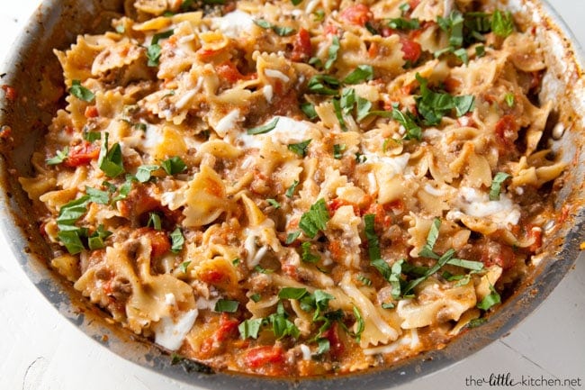 One Pot Lasagna Pasta from thelittlekitchen.net One Pot Lasagna Pasta from thelittlekitchen.net