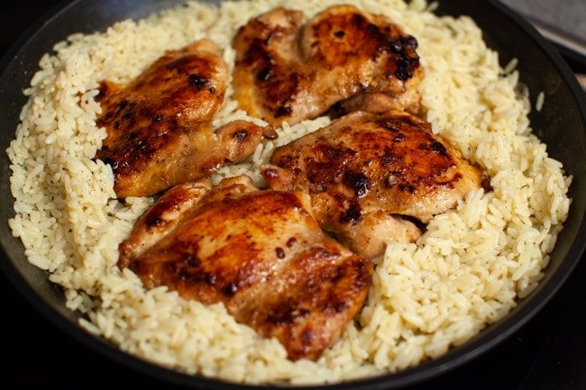 One Pot Soy-Glazed Chicken with Cilantro Lime Rice from thelittlekitchen.net One Pot Soy-Glazed Chicken with Cilantro Lime Rice from thelittlekitchen.net