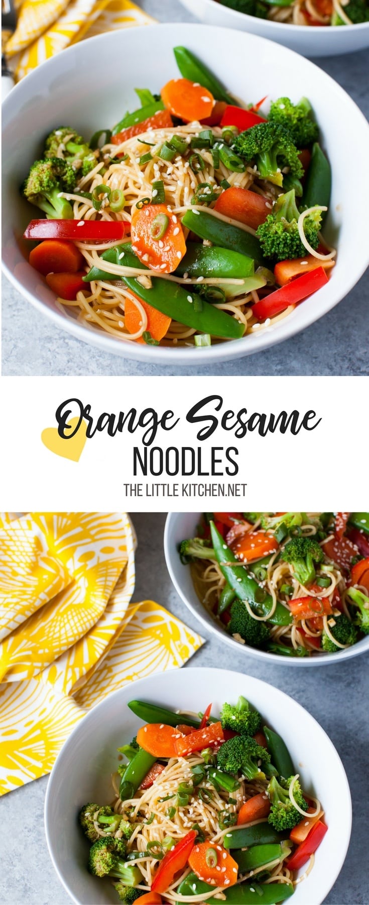 Orange Sesame Noodles with Vegetables from thelittlekitchen.net Orange Sesame Noodles with Vegetables from thelittlekitchen.net