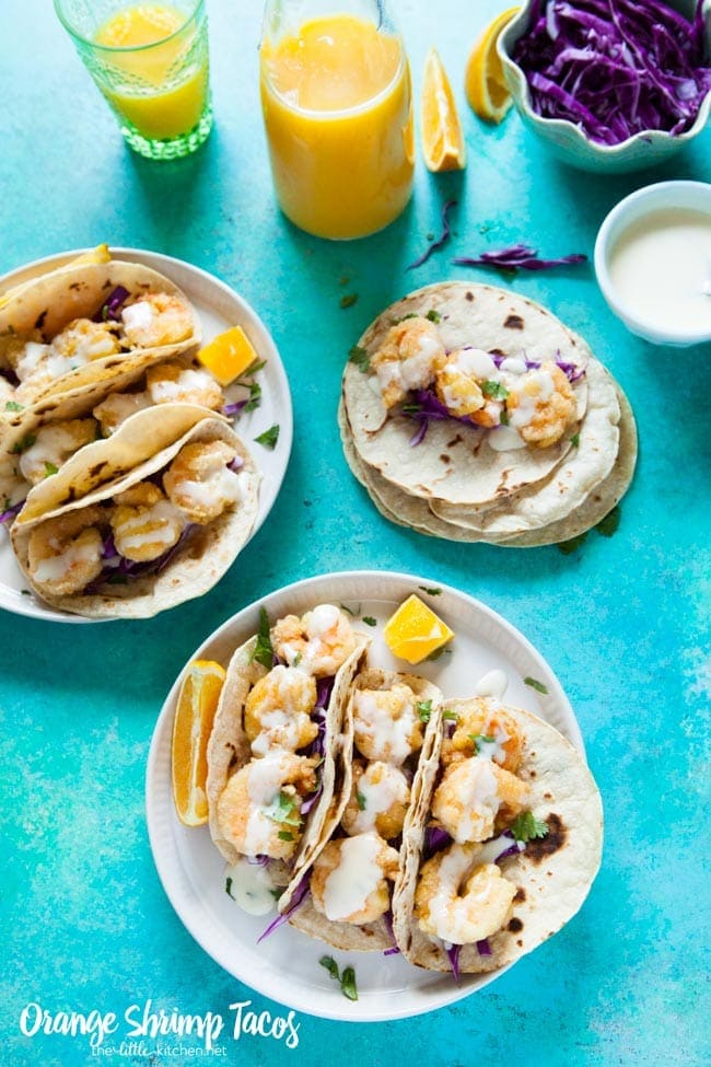 Orange Shrimp Tacos from thelittlekitchen.net Orange Shrimp Tacos from thelittlekitchen.net