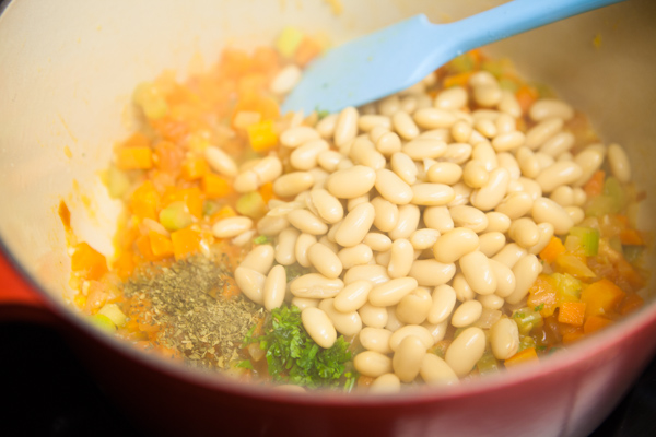 Pantry Vegetable and Pasta Soup
