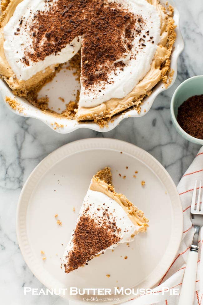 Peanut Butter Mousse Pie from thelittlekitchen.net Peanut Butter Mousse Pie from thelittlekitchen.net