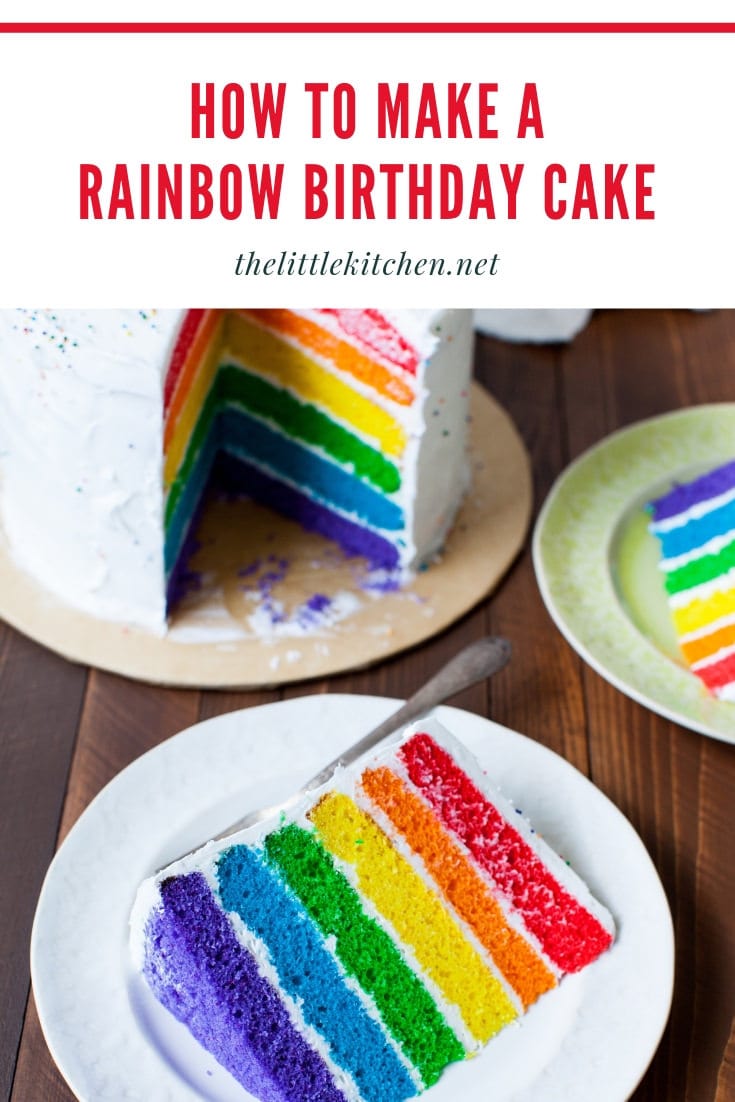 Rainbow Birthday Cake from thelittlekitchen.net Rainbow Birthday Cake from thelittlekitchen.net
