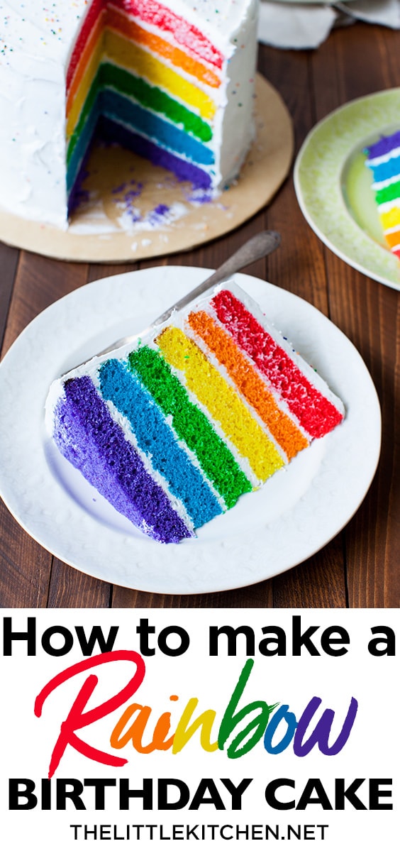 Rainbow Birthday Cake from thelittlekitchen.net Rainbow Birthday Cake from thelittlekitchen.net