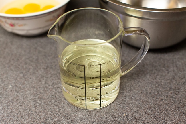 Rainbow Bundt Cake from thelittlekitchen.net Cup of vegetable oil