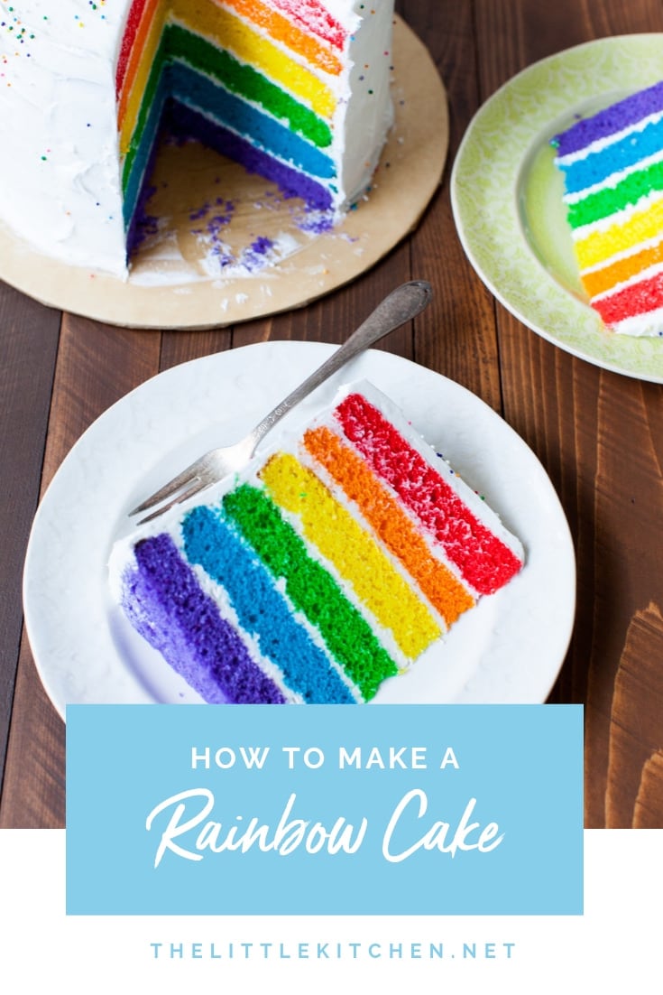 Rainbow Cake from thelittlekitchen.net Rainbow Cake from thelittlekitchen.net