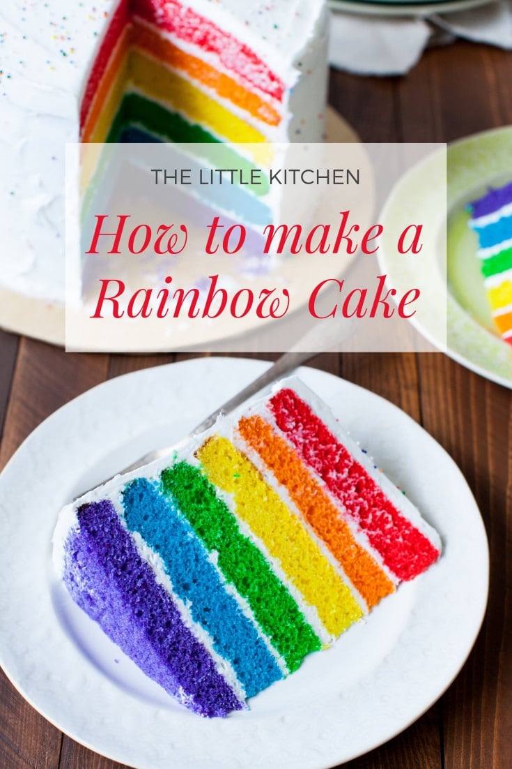 Rainbow Cake from thelittlekitchen.net Rainbow Cake from thelittlekitchen.net