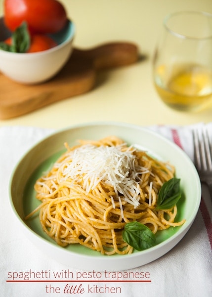 Spaghetti with Pesto Trapanese