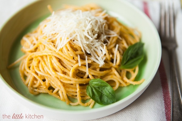 Spaghetti with Pesto Trapanese