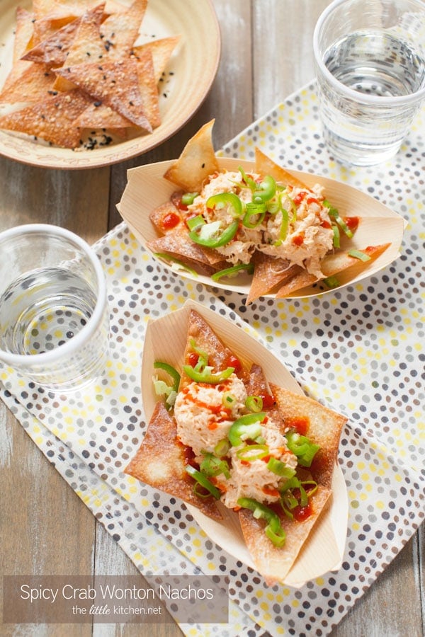 Spicy Crab Wonton Nachos from thelittlekitchen.net Spicy Crab Wonton Nachos from thelittlekitchen.net