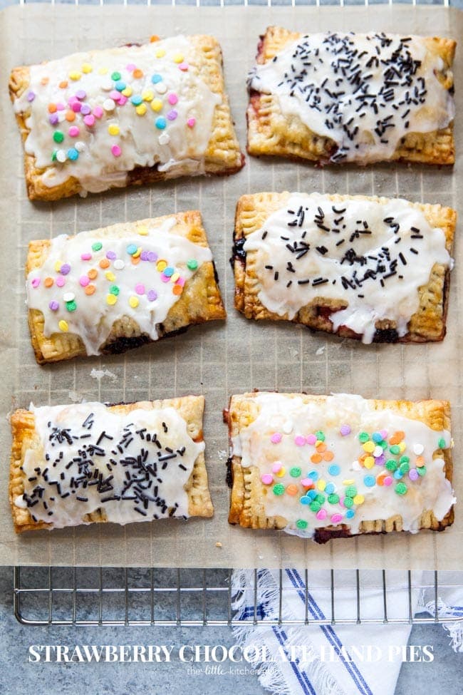 Strawberry Chocolate Hand Pies from thelittlekitchen.net Strawberry Chocolate Hand Pies from thelittlekitchen.net