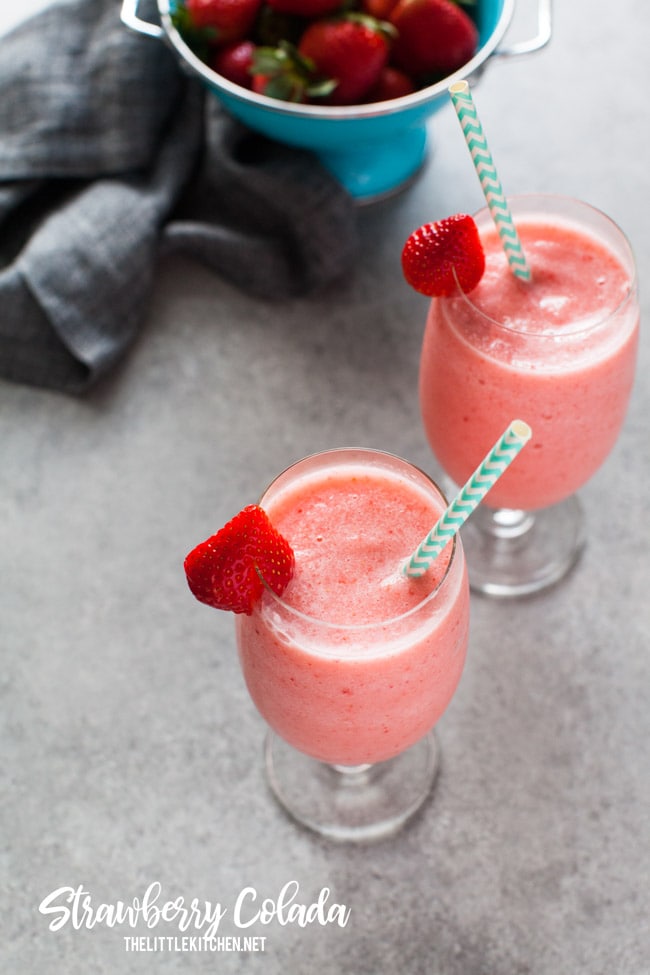 Strawberry Colada from thelittlekitchen.net Strawberry Colada from thelittlekitchen.net