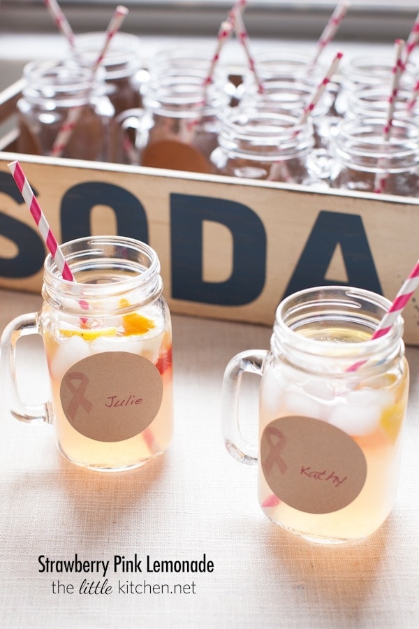 Strawberry Pink Lemonade from thelittlekitchen.net Strawberry Pink Lemonade from thelittlekitchen.net