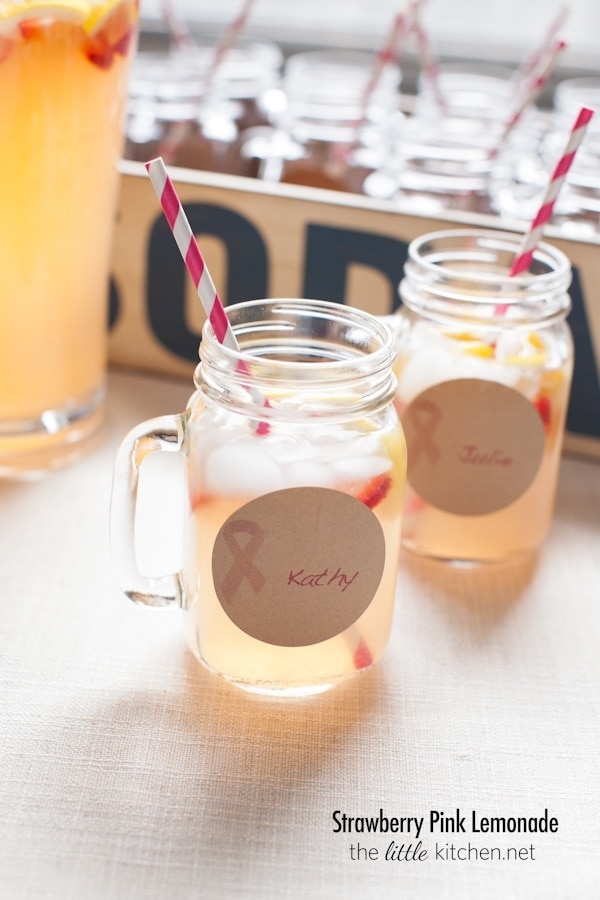 Strawberry Pink Lemonade from thelittlekitchen.net Strawberry Pink Lemonade from thelittlekitchen.net