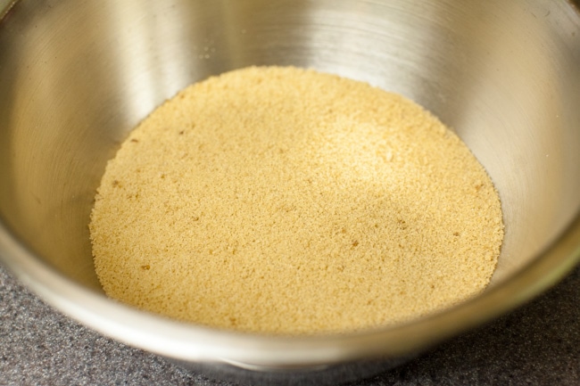 Sugar Pie filling in metal bowl Sugar Pie filling in metal bowl