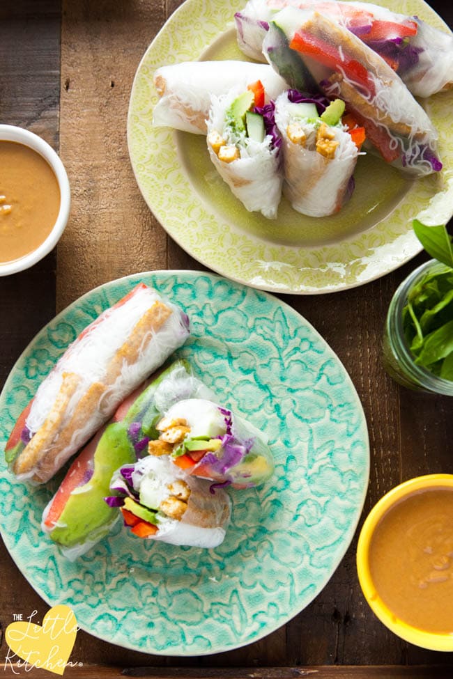 Tofu Spring Rolls from thelittlekitchen.net Tofu Spring Rolls from thelittlekitchen.net