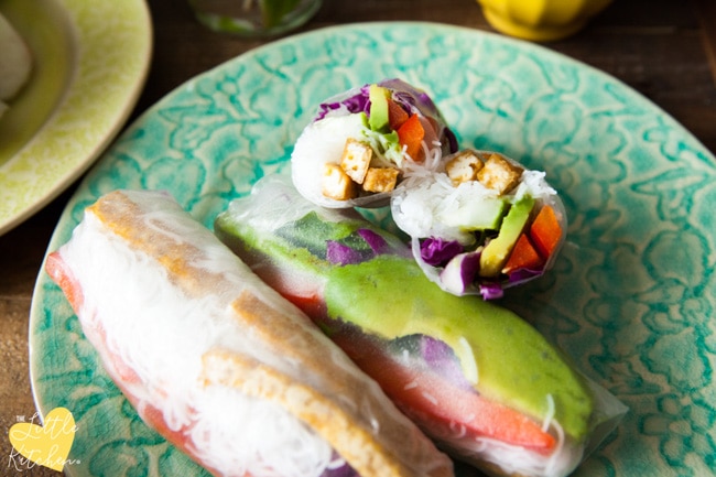 Tofu Spring Rolls from thelittlekitchen.net Tofu Spring Rolls from thelittlekitchen.net