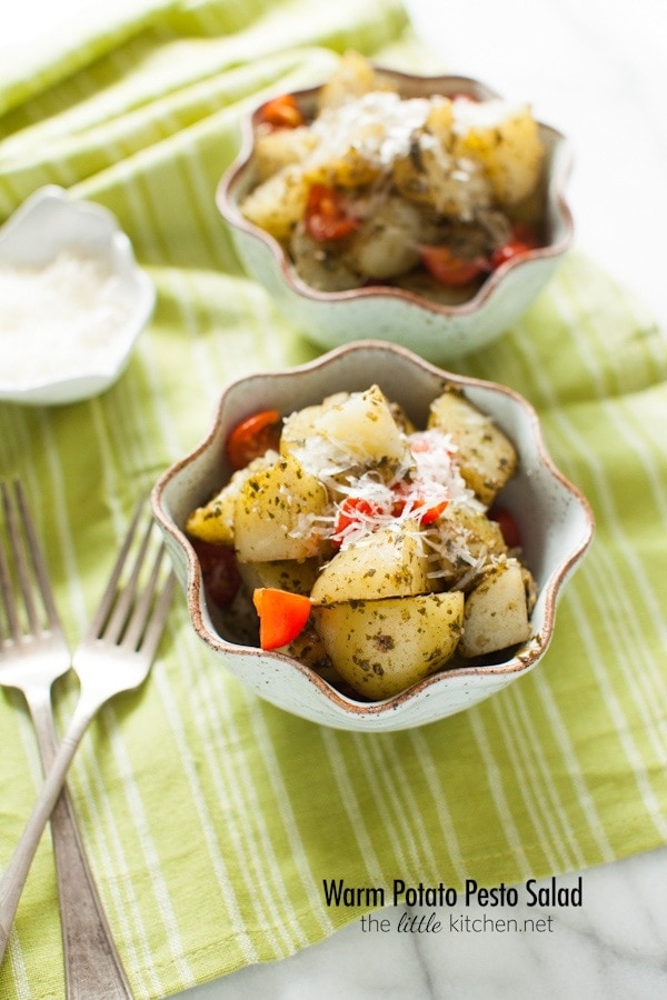 Warm Potato Pesto Salad from thelittlekitchen.net Warm Potato Pesto Salad from thelittlekitchen.net