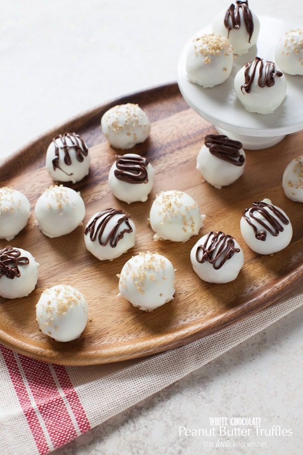 White Chocolate Peanut Butter Truffles from thelittlekitchen.net White Chocolate Peanut Butter Truffles from thelittlekitchen.net